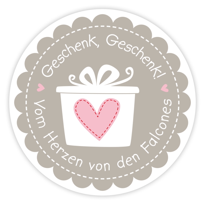 Weihnachtsaufkleber Geschenk