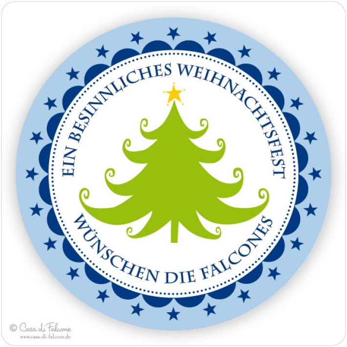 Aufkleber Weihnachten Tannenbaum