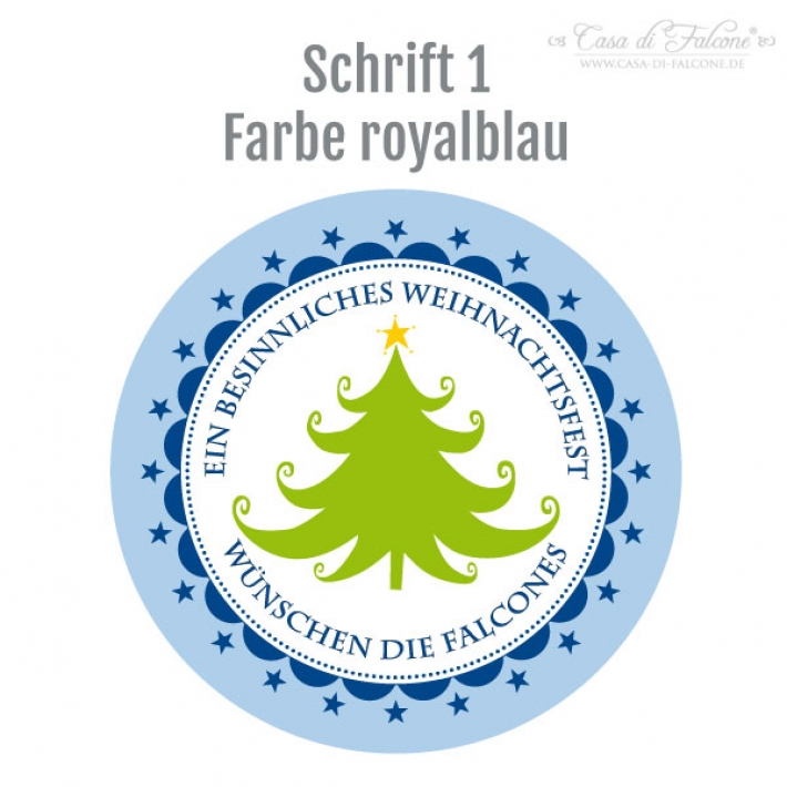 Aufkleber Weihnachten Tannenbaum
