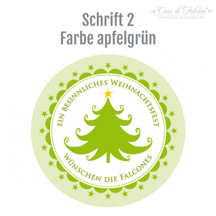 Aufkleber Weihnachten Tannenbaum