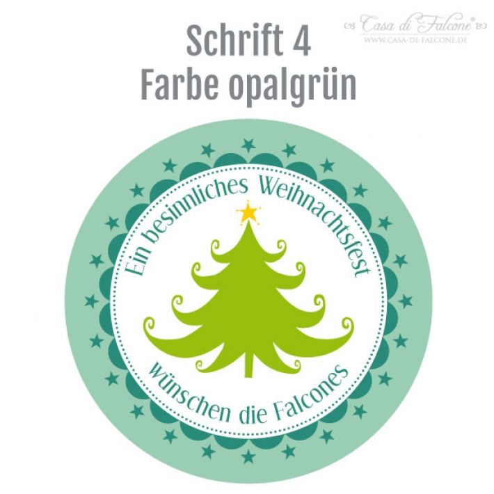 Aufkleber Weihnachten Tannenbaum