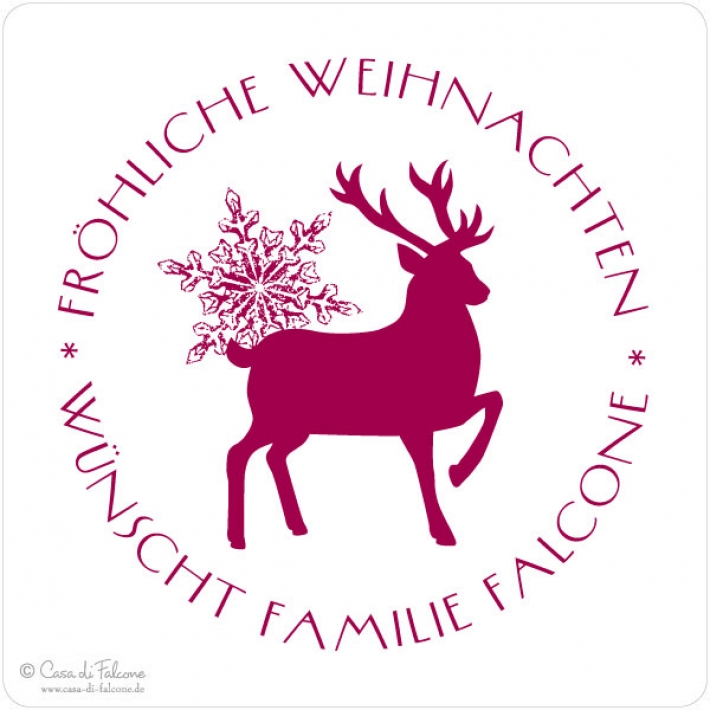 Weihnachtsstempel Rentier