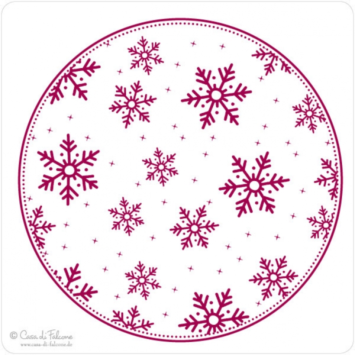 Hintergrundstempel Eisflocken
