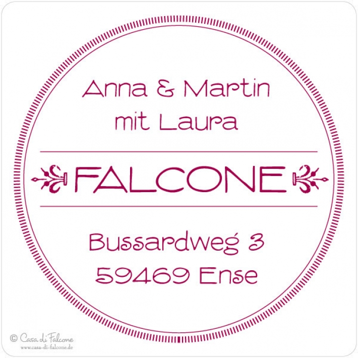 Familienstempel Vintage