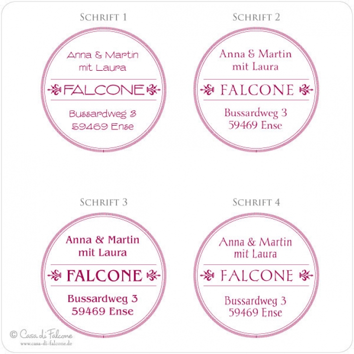 Familienstempel Vintage