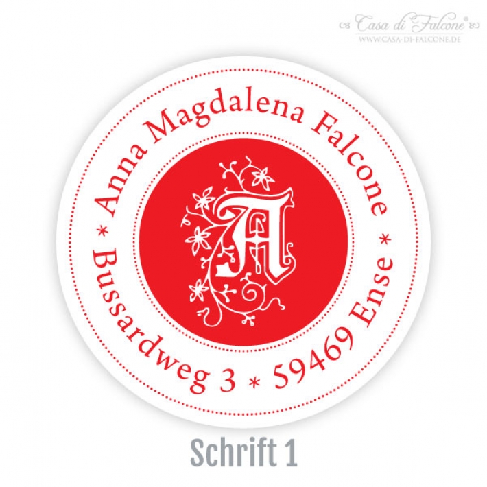 Aufkleber Initiale I