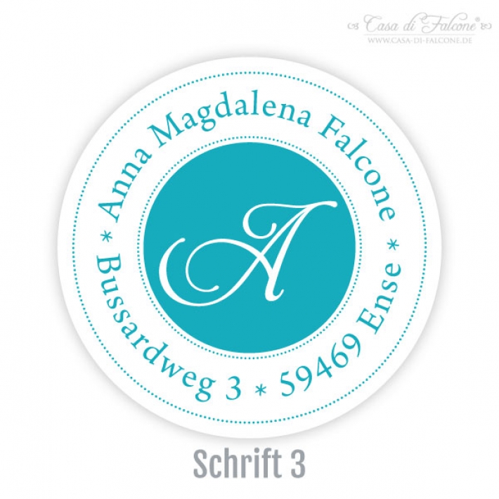 Aufkleber Initiale I