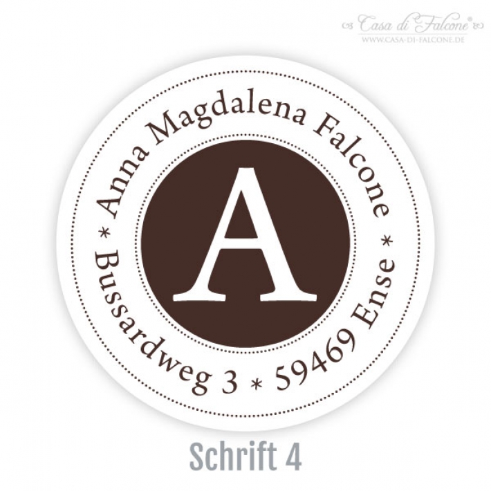 Aufkleber Initiale I