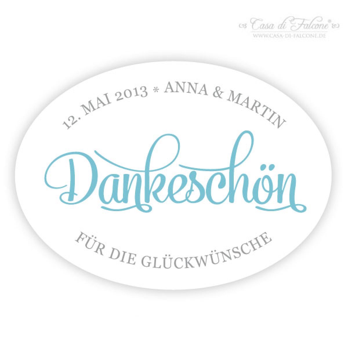 Personalisierte Hochzeit Aufkleber für Gastgeschenke, Klassik