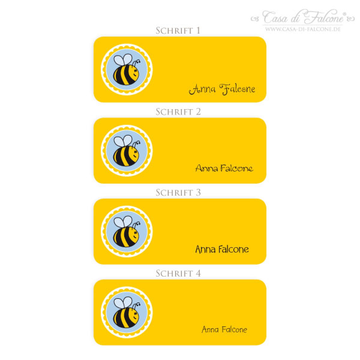Personalisierte Stiftedose Biene