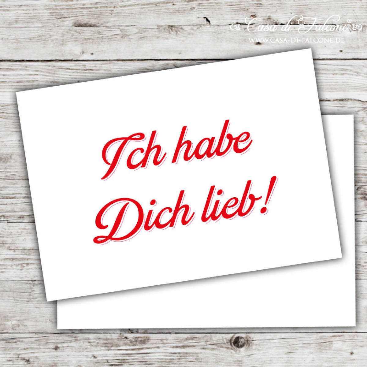 Postkarte Ich habe Dich lieb! Casa di Falcone
