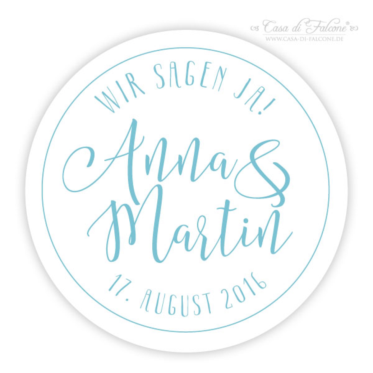 Personalisierte Aufkleber / Sticker zur Hochzeit für Gastgeschenke, Deko,  Briefumschläge, etc. - Beautiful in White - Weddingshop