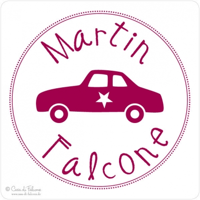 Namensstempel Auto