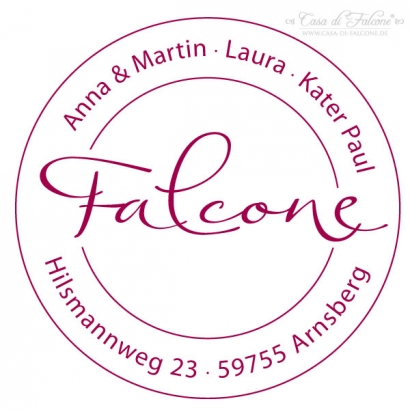 Adressstempel Familie Simple IV