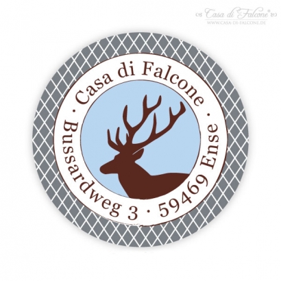 Aufkleber Hirsch