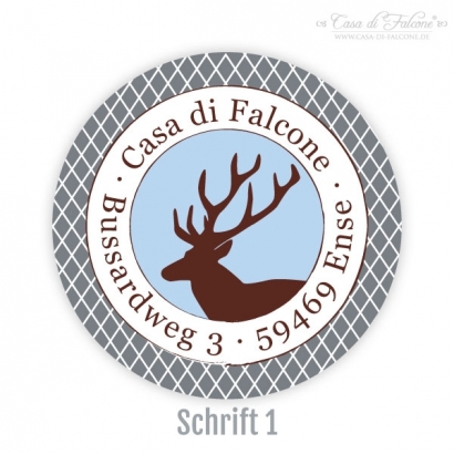 Aufkleber Hirsch