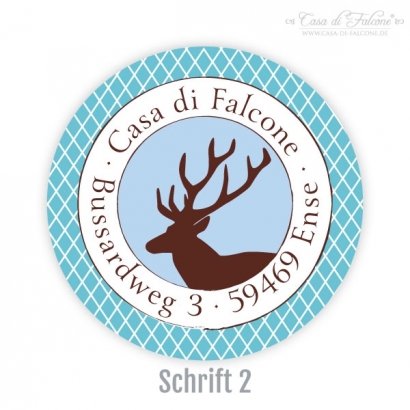 Aufkleber Hirsch