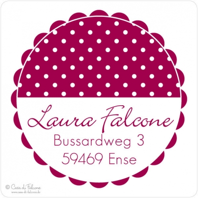 Adressstempel Dots III