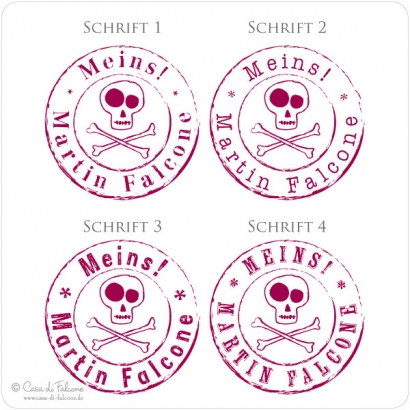 Namensstempel Pirat