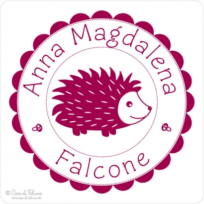 Namensstempel Igel