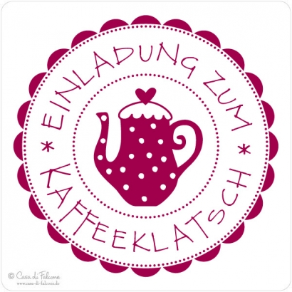 Motivstempel Kaffeeklatsch