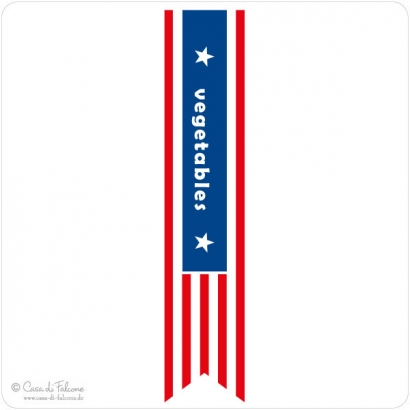Personalisierte Verschlussetiketten Stars & Stripes