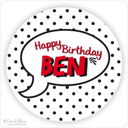 Personalisierte Aufkleber Sprechblase