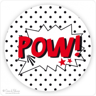 Aufkleber Superhero POW-BOOM-YUM