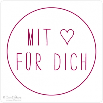Motivstempel simple Fr Dich