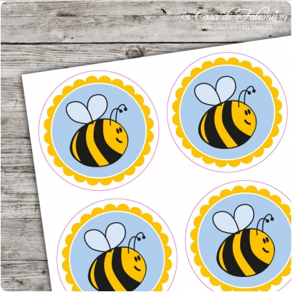 Motivaufkleber Biene