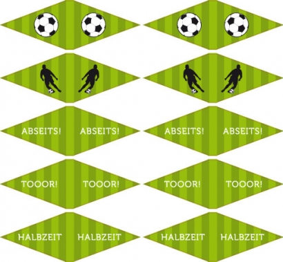 Fhnchen-Aufkleber Fussball