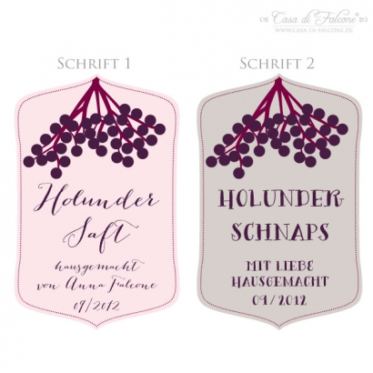 Aufkleber Holunder I
