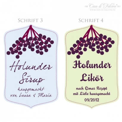 Aufkleber Holunder I