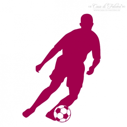 Maxi Motivstempel Fussballspieler