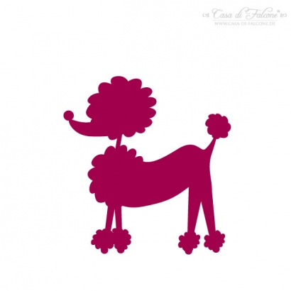 Motivstempel Pudel
