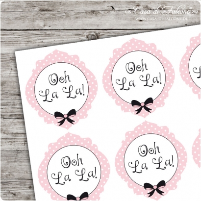 Motivaufkleber Oh La La