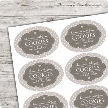 Motivaufkleber Chocolate Cookies