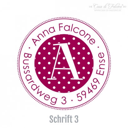 Adressstempel Dots I