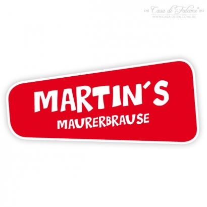 Flaschenhals-Aufkleber Maurerbrause