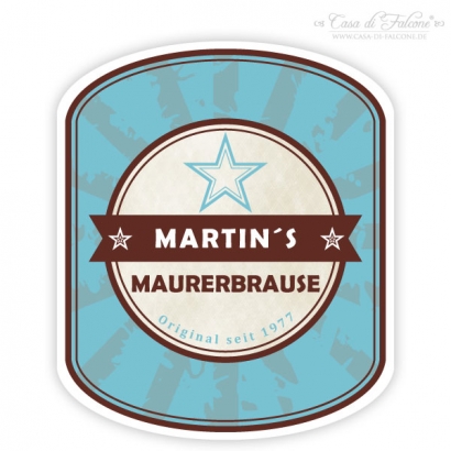 Flaschenaufkleber Vintage