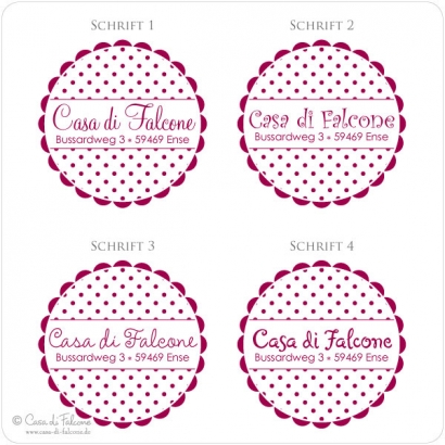 Adressstempel Dots II