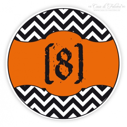 Aufkleber Zauberer Zahl