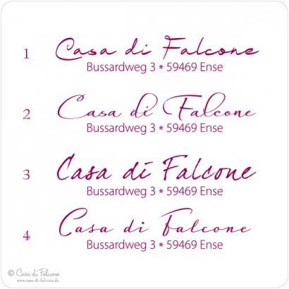 Adressstempel Simple III