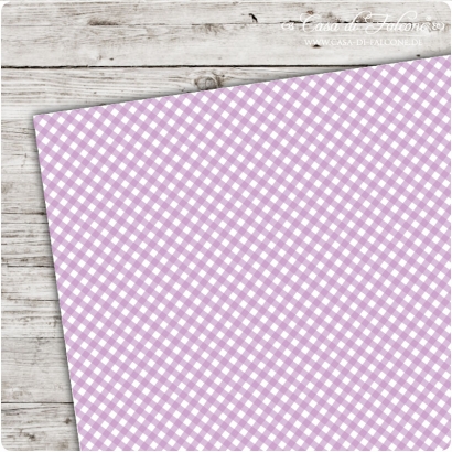 A5 Karton Vichykaro lavendel