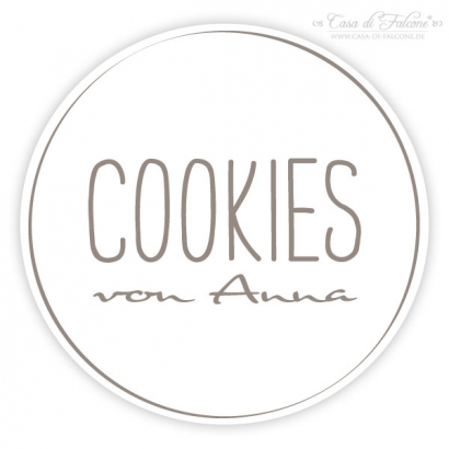Personalisierte Aufkleber Cookies simple