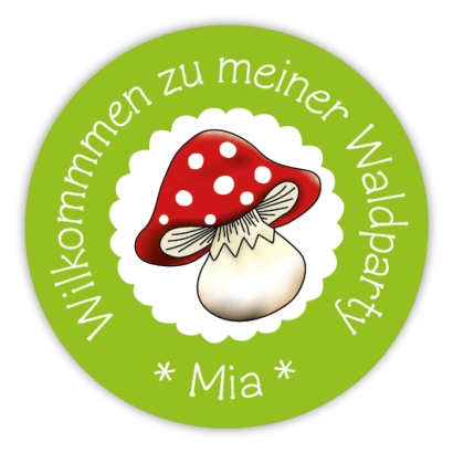 Schulaufkleber I Namensaufkleber fr die Schule Fliegenpilz