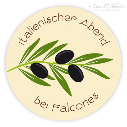Aufkleber Olive