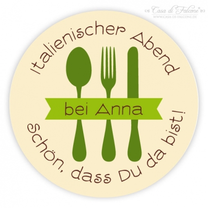 Aufkleber Besteck