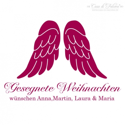 Weihnachtsstempel Engelsflgel