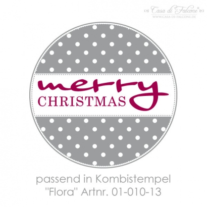 Textstempel merry christmas